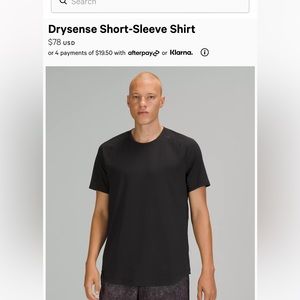 Dry Sense Short Sleeve Size Large